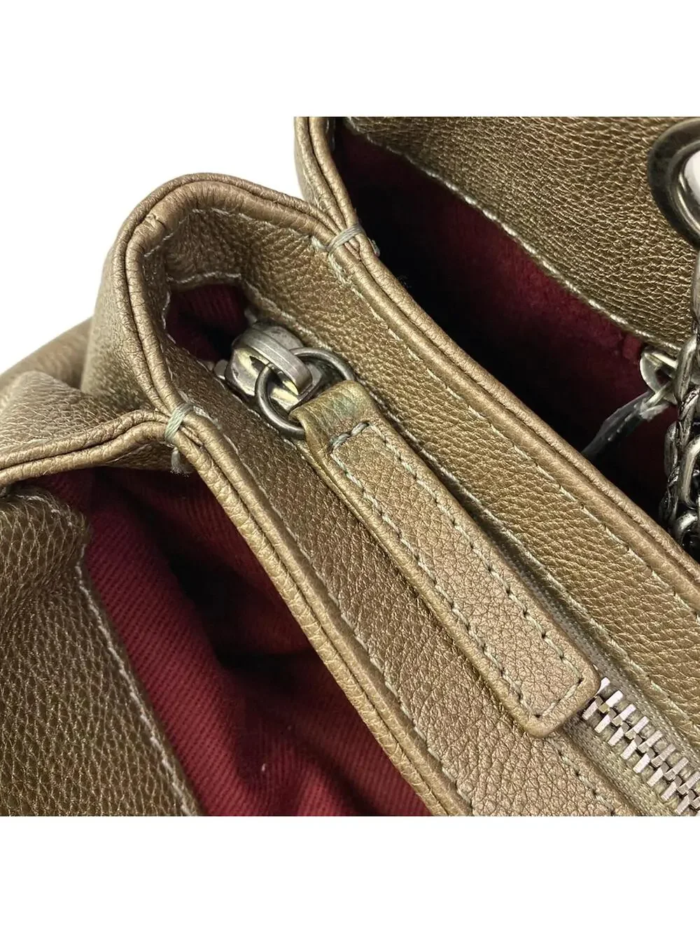 Chanel Mademoiselle Bowling Bag Khaki #305444C18B
